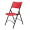 National Public Seating Folding Chair, Plastic, Red, PK4 640 - alternate 4